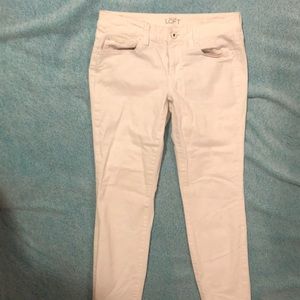 Loft Ann Taylor size 2P white capris